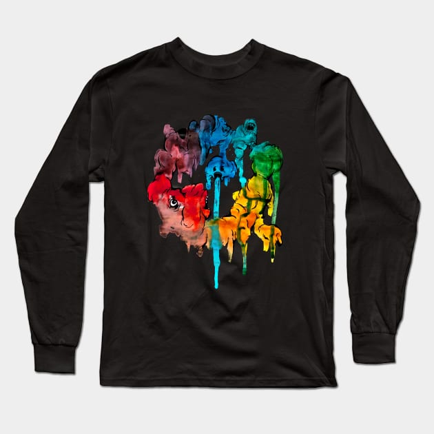 Colour Wheel Long Sleeve T-Shirt by Loths